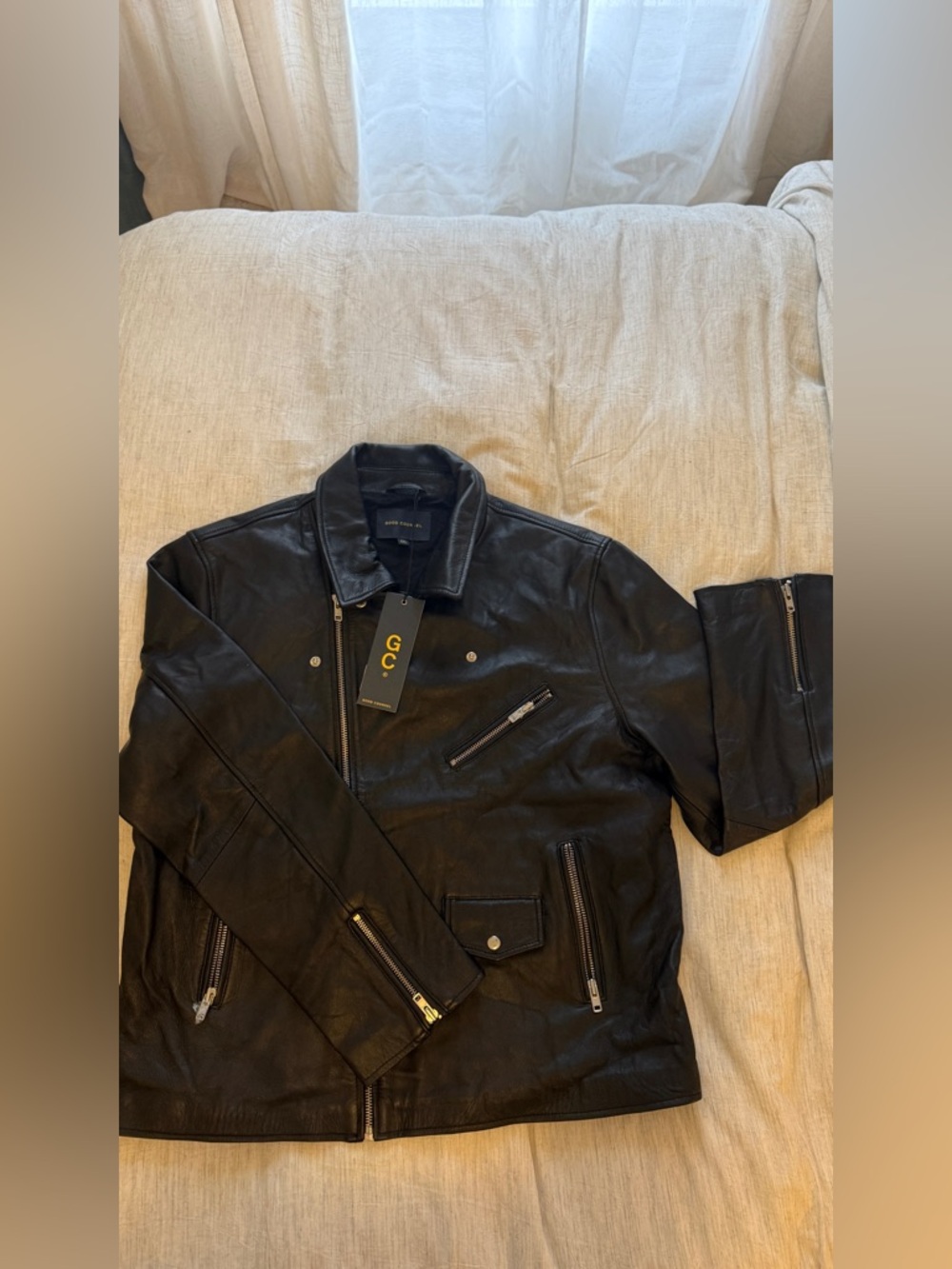 Aris Black Leather Shirt Jacket - Picture 9 of 13